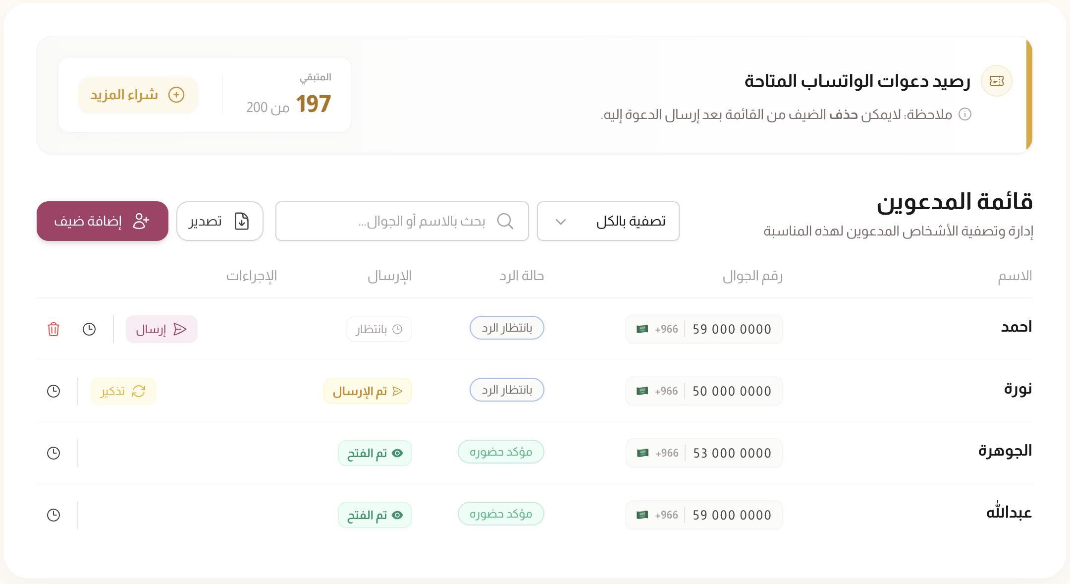 Guest Management Dashboard